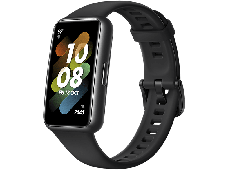 Smartwatch - Huawei Band 7, AMOLED, 16 mm, Carbon Fibre Reinforced Polymer (CFRP), Bluetooth, Autonomía 14 días, Negro