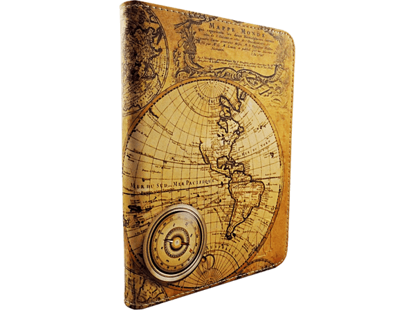 Funda eReader - Maillon Technologique Map MTEBOOK6MAP, Para eBook de 6", Tipo libro, Universal, Marrón