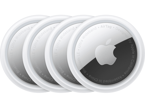 Etiqueta de rastreo - Apple AirTag MX532ZY/A, Paquete de 4, Plata