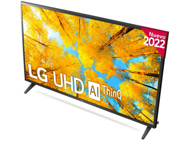 TV LED 50 - LG 50UQ75006LF, UHD 4K, Procesador Inteligente α5 Gen5 AI Processor 4K, Smart TV, DVB-T2 (H.265), Negro