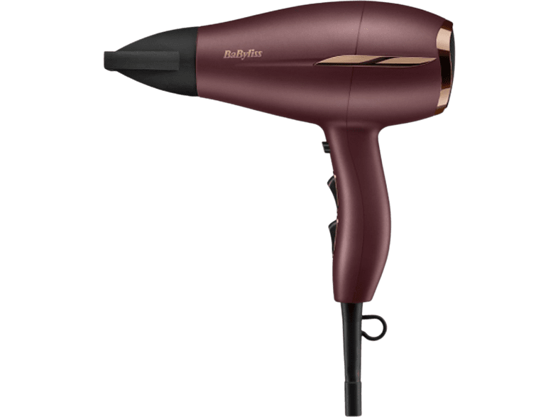 Secador - Babyliss 5753PE, 2200 W, 2 Velocidades, 3 Temperaturas, Filtro removible, Burdeos