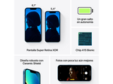 Apple iPhone 13 Mini, Azul, 128 GB, 5G, 5.4 OLED Super Retina XDR, Chip A15 Bionic, iOS