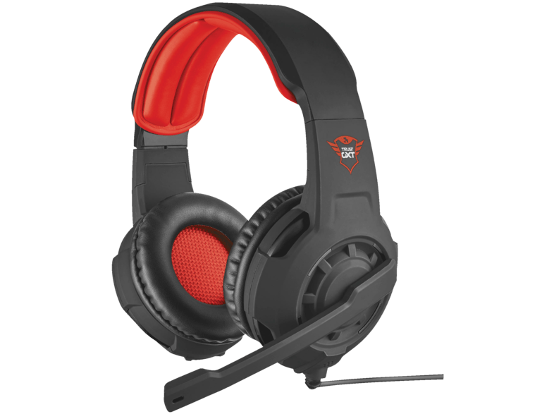 Auriculares gaming - Trust GXT 310 Binaurale Diadema Negro, Rojo auricular con micrófono