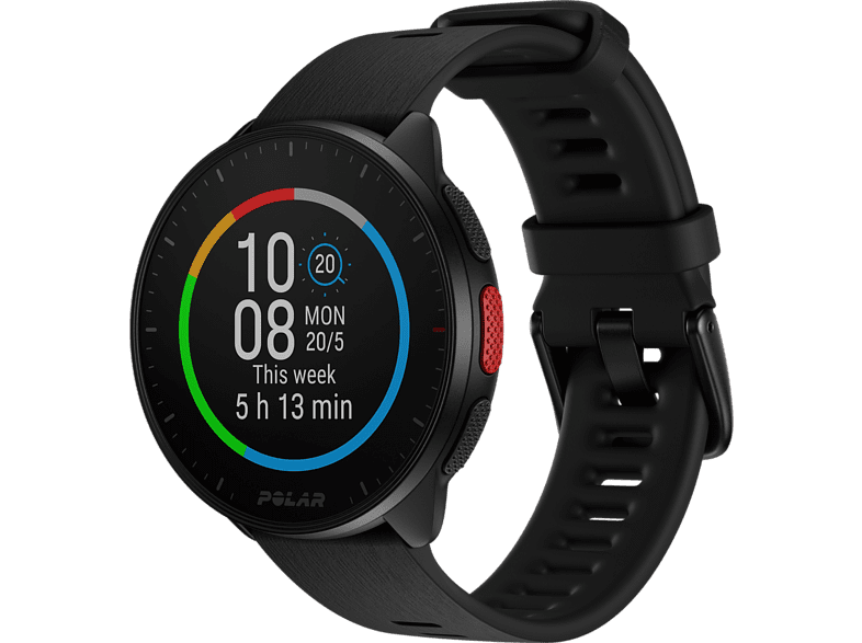 Reloj deportivo - Polar Pacer, 1.2, 265 mAh, 35h autonomía, Bluetooth, GPS, Frecuencia cardíaca, Táctil, Negro