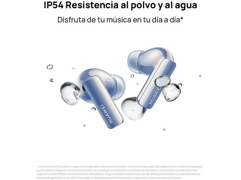 Auriculares True wirless - Huawei FreeBuds Pro 2, De botón, Cancelación de ruido inteligente, + Estuche de carga, Plata