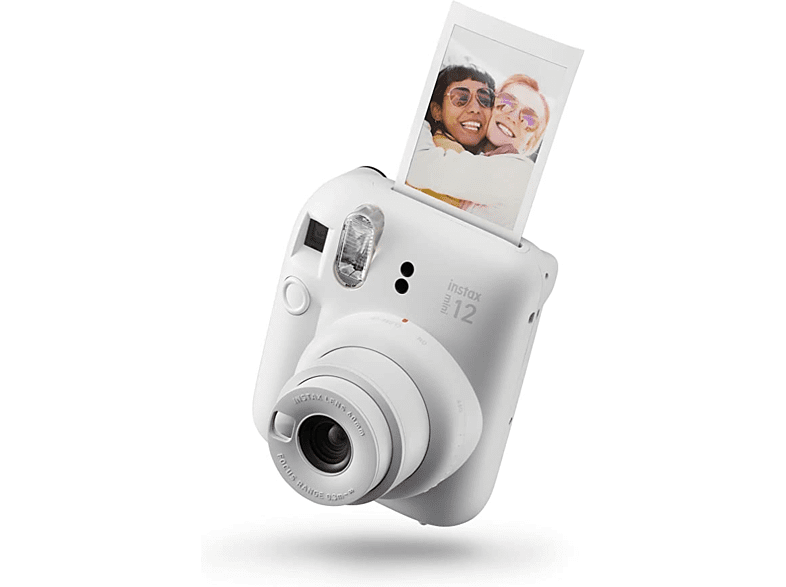 Cámara instantánea - Fujifilm Instax Mini 12, 62× 46 mm, Flash, Blanco arcilla