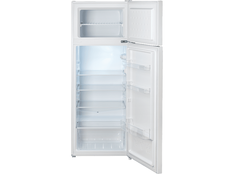 Frigorífico combi - Jocel JF211, Cíclico, 142.8 cm, 211 Litros, Estantes cristal, Blanco