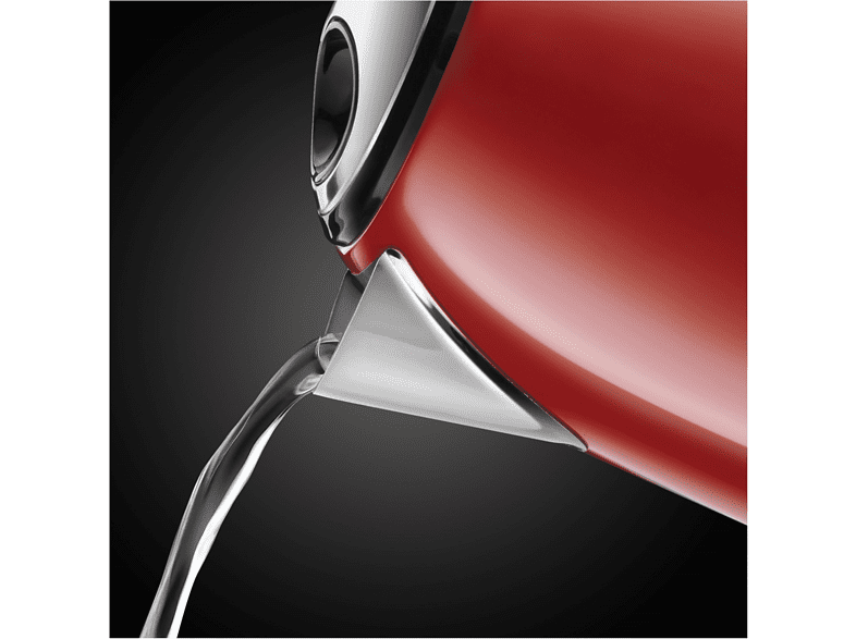 Hervidor de agua - Russell Hobbs Mini ColourPlus 24992-70, 1 l, Base 360º, Apagado automático, Rojo
