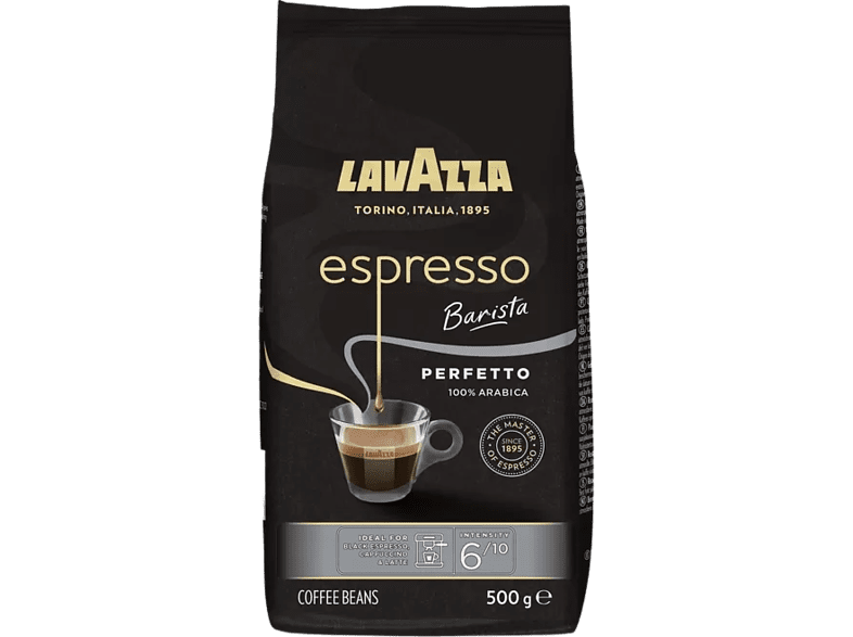 Café en grano - Lavazza Espresso Barista Perfetto, 500g, 100% arábica, Sabor a chocolate