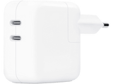 Cargador - Apple Adaptador de Corriente, Dual, USB-C de 35 W, Blanco