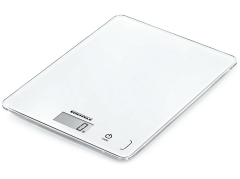 Balanza de cocina - Soehnle Page Compact 300, 5Kg, LCD, Sistema Sensor Touch, Blanco