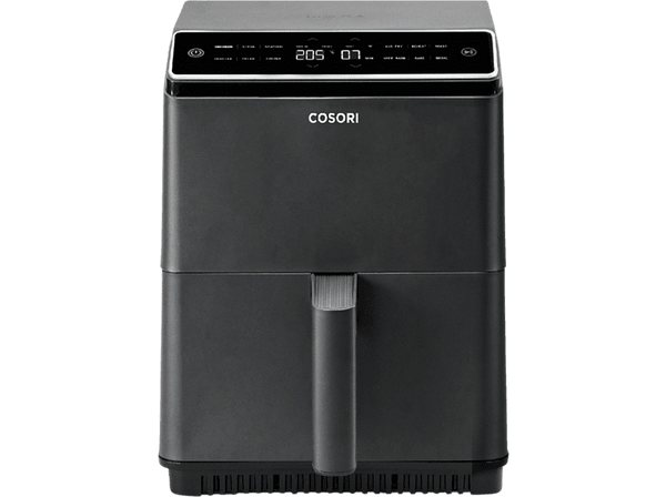 Freidora de aire - Cosori KOSP0011EUN Dual Blaze Chef, 1700 W,  6.4 l, 12 Preajustes, Sistema 360 ThermoIQ, Negro