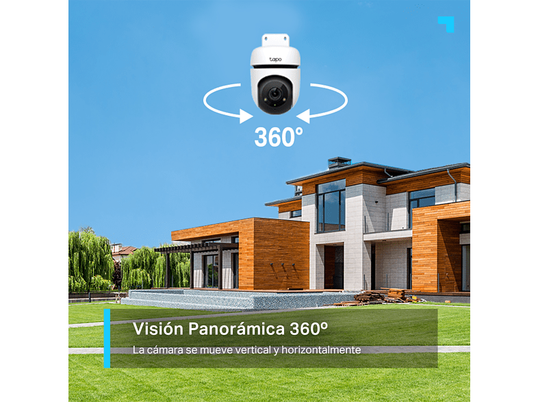 Cámara vigilancia IP - TP-Link Tapo C500, 2K, Visión nocturna, Exterior IP65, Detección Inteligente