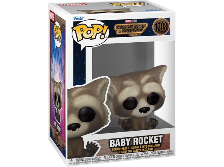 Figura - Funko Pop! Guardianes de la Galaxia 3: Baby Rocket, Vinilo