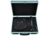 Tocadiscos - Prixton VC40, Reproductor Vinilo, Bluetooth, USB, Altavoces Incorporados, Diseño de Maleta, Azul