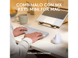 Ratón inalámbrico - Logitech Lift Vertical para Mac, Ergonómico, Inalámbrico, 4000 ppp, Blanco