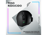 Ratón gaming - Logitech G G502 X Lightspeed, Inalámbrico, 25.600 ppp, Interruptores Lightforce, Negro