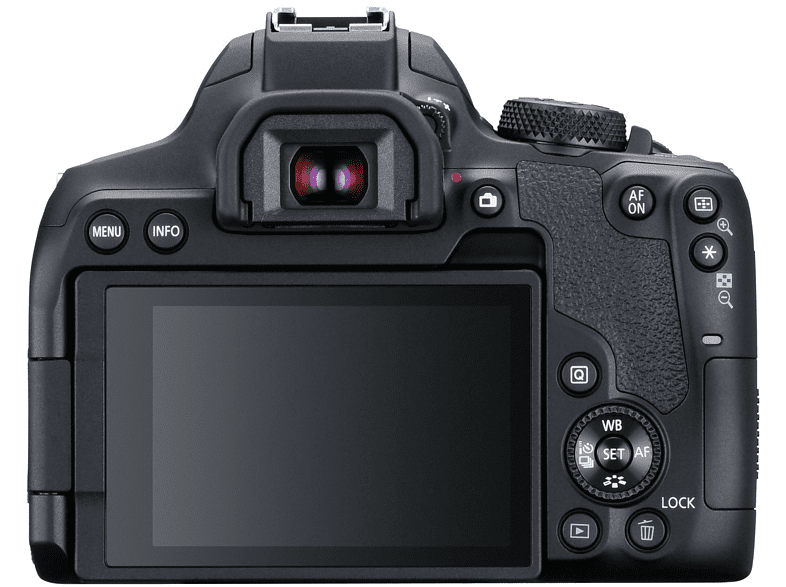 Cámara réflex - Canon EOS 850D (Cuerpo), 24.1 MP, 25 fps 4K, WiFi, Negro