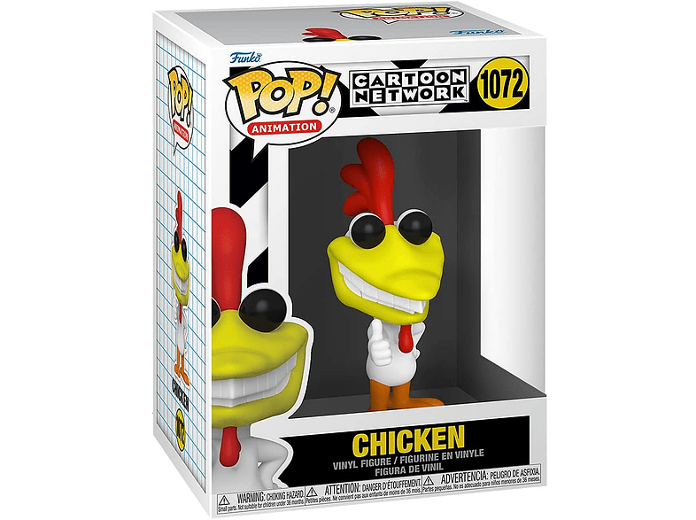 Figura - Funko Pop! Chicken, Cartoon Network, Vinilo, 9.50 cm, Multicolor