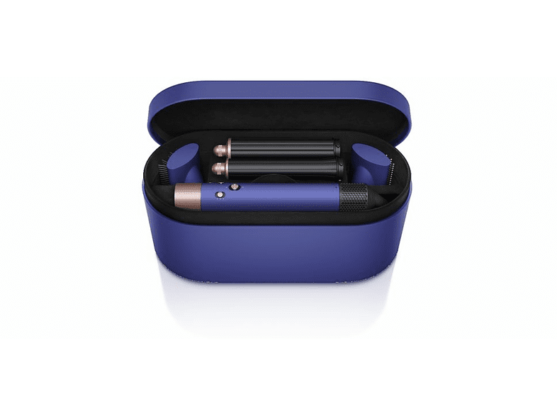 Moldeador - Dyson Airwrap Q4 Gifting 2022, Tecnología iónica, 3 Temperaturas, Edición Especial, Bolsa de viaje de regalo, Azul índigo/Rosa