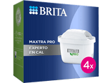 Recambio de filtros - Brita Maxtra PRO Experto en Cal, Pack de 4, Para Brita y Brita Flow, Blanco
