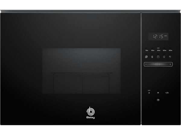 Microondas integrable - Balay 3CG5172N2, 800 W, 5 niveles, 20 l, Negro