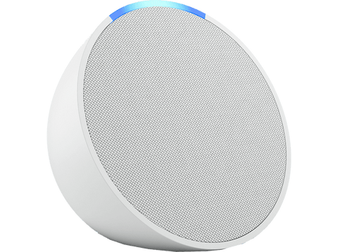 Altavoz inteligente - Amazon Echo Pop, Bluetooth con Alexa de sonido potente y compacto, Blanco