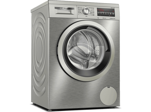 Lavadora carga frontal - Bosch WUU28T8XES, 8 kg, 1.400 rpm, 15 programas, Inox