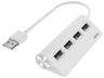Hub USB/Concentrador - Hama 00200120, USB 2.0, Para portátiles, Plug & Play, 4x Puertos USB, Blanco