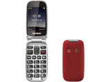 Móvil - Telefunken S560, Para mayores, Bluetooth 3.0, 2.8, 64 MB, Rojo