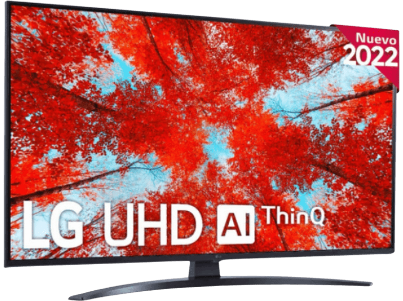 TV LED 43 - LG 43UQ91006LA, UHD 4K, Procesador Inteligente α5 Gen5 AI Processor 4K, Smart TV, DVB-T2 (H.265), Azul Oscura Ceniza