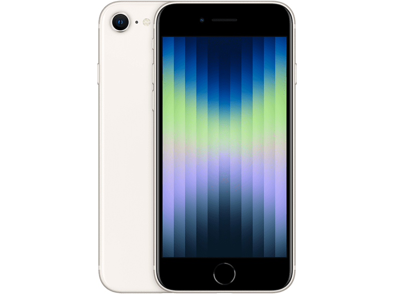 Apple iPhone SE (3ª gen.),  Blanco Estrella, 5g, 64 GB, 4.7 Retina HD, Chip A15 Bionic, iOS,