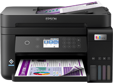 Impresora multifunción - Epson EcoTank ET-3850, Inyección tinta, 33 ppm B/N, 15 ppm Color, 250 hojas, Negro