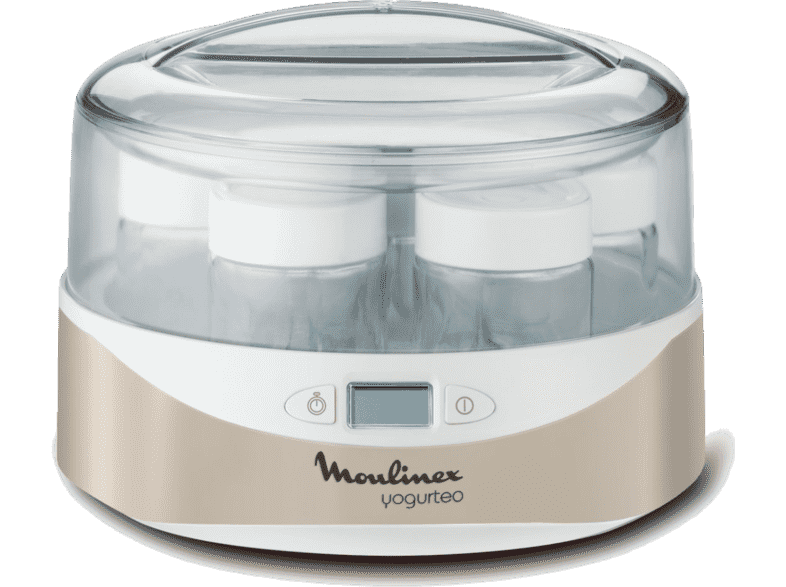 Yogurtera - Moulinex Yogurteo YG231E32, 13W, Capacidad para 7 yogures, Programable