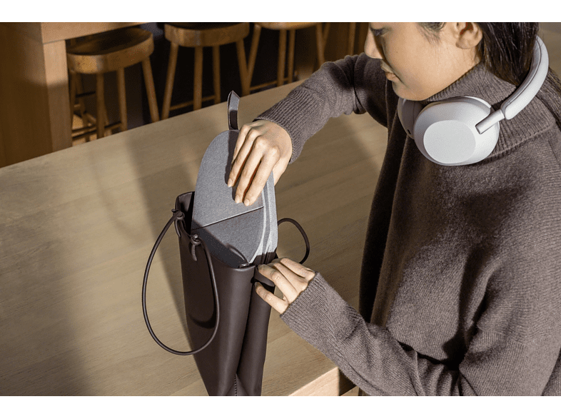 Auriculares inalámbricos - Sony WH-1000XM5S, Noise Cancelling, 30 h, Alexa y Google Assistant, Micro, Plata