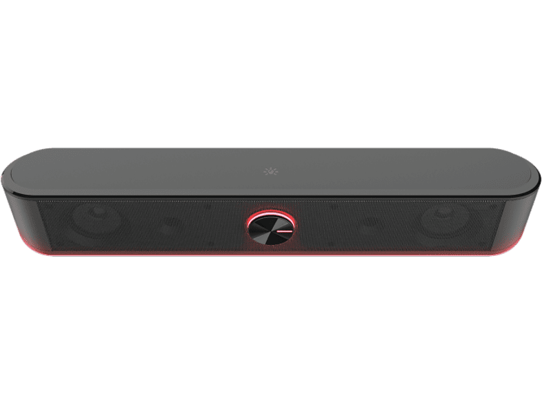 Barra de sonido - Trust GXT 619 Thorne, 12 W, Iluminación RGB, USB, Jack de 3.5 mm, Negro