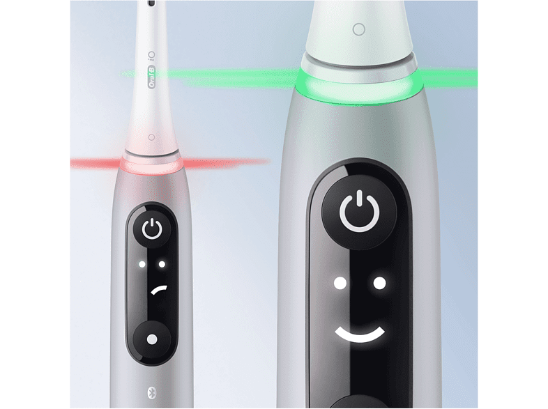 Cepillo eléctrico - Oral-B iO 6S, Con 2 Cabezales Y 1 Estuche De Viaje, Diseñado Por Braun, Gris