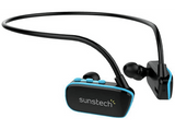 SUNSTECH Reproductor MP3 - Suntech Argos, 4GB, Waterproof, Sumergible, USB, Azul