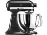 Robot de cocina - Kitchen-Aid 5KSM125EOB, 300W, 4.8L, Negro