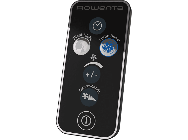 Ventilador de pie - Rowenta VU5675F0 Turbo Silence Extreme, 70 W, 1.4 m, 45 dB, 80 m³/min, 5 vel., Alcance 120°, Posición Silenciosa Nocturna, Gris