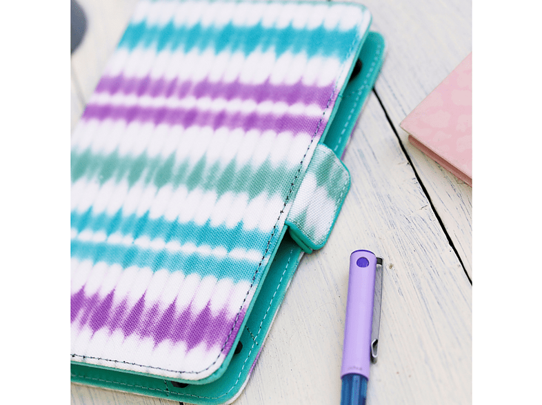 Funda Ebook - Vam Vam Tie Dye, Para eBook 6, Ajustable, Con Portatarjetas y Portadocumentos, Multicolor