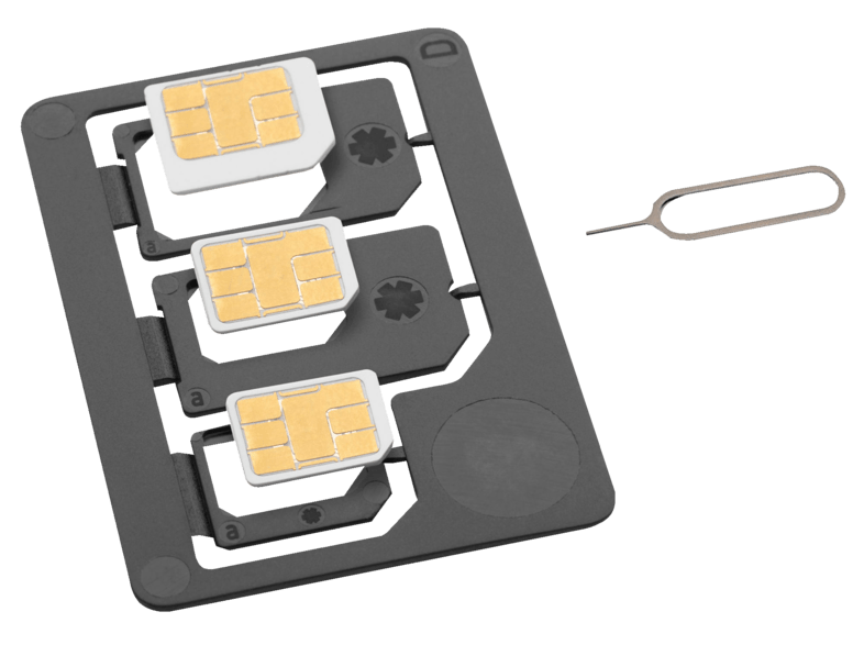 Kit adaptadores tarjeta SIM - ISY ISA-1400 Triple: SIM MicroSIM NanoSIM