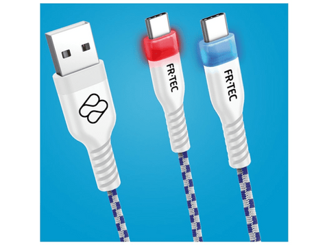 Cable USB - FR-TEC USB-C, Para PS5, 3 m, Blanco