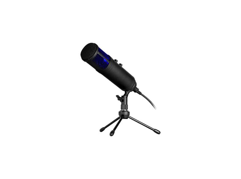 Micrófono - Kaliope NS-AC-KALIOPE, USB, Jack 3.5 mm, PC, -36dB, Retroiluminación RGB, Unidireccional, Negro