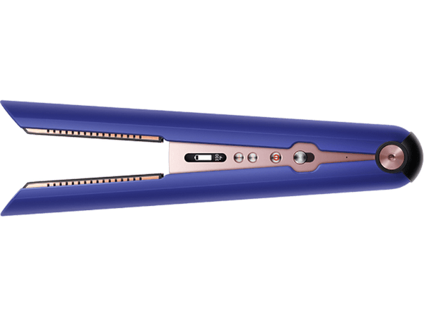Plancha de pelo - Dyson Corrale Q4 Gifting 2022, Placas flexibles, Con o Sin cable, Edición Especial, Bolsa de viaje, 210°C, Azul Índigo/ Rosa