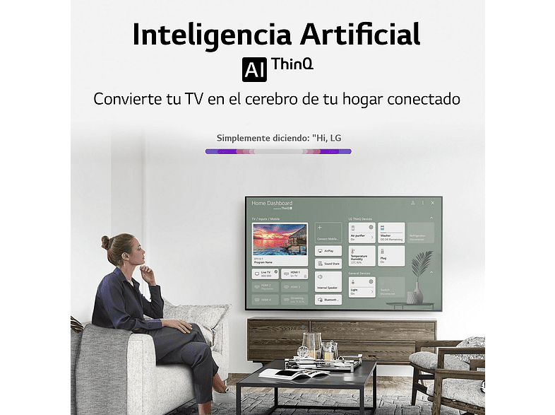 TV LED 55 -  LG 55NANO966PA, 8K NanoCell, SmartTV webOS 6.0, 8K α9 Gen4 con AI, HDR Dolby Vision, Plata