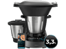 Robot de cocina - Cecotec Mambo 11090 Habana, 1600W, 3.3 l, 37 funciones, Display táctil, Báscula integrada, Wi-Fi, Negro