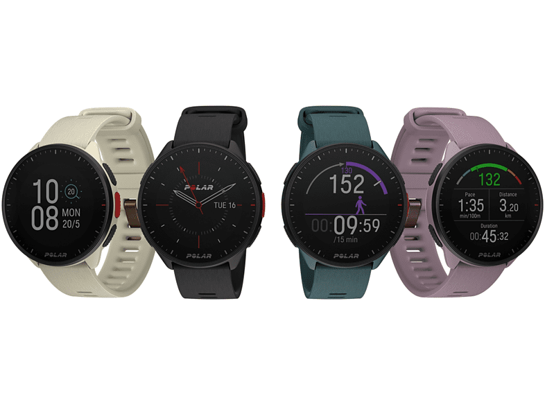 Reloj deportivo - Polar Pacer, Negro, 21 cm, 1.2, GPS, GLONASS, Galileo, QZSS., WR50M, Bluetooth