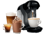 Cafetera express - Bosch Tassimo Style TAS1102C1, 1400 W, 0.7 l, LED, Negro +  Pack L’Or Espresso Lungo