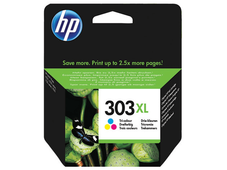 Cartucho de tinta - HP 303XL, Tricolor, T6N03AE